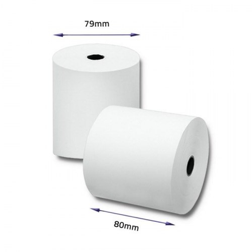 Kvitteringsruller 80 x 80 - Qoltec - 10 stk - BPA-fri