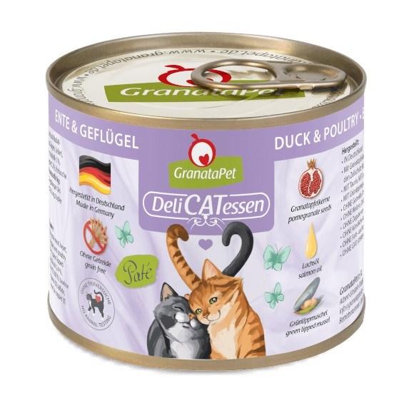 Vådfoder til kat – GranataPet DeliCATessen and & fjerkræ, 200 g billede