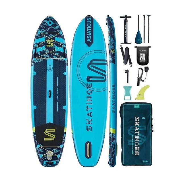 Oppustelig SUP-board Skatinger Asiaticus 350 × 89 × 15 cm - Yoga billede