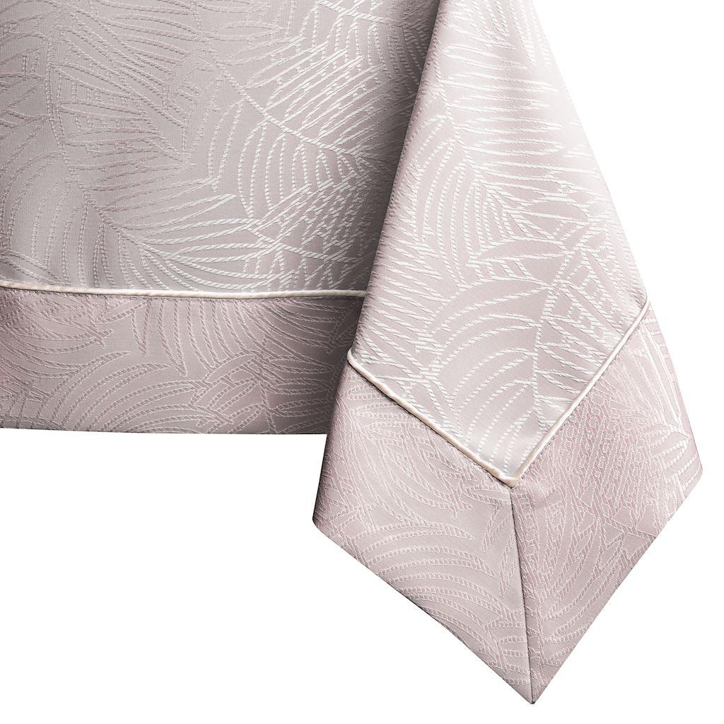Dug AmeliaHome Gaia pudderlyserød præget plante, 140×450 cm billede