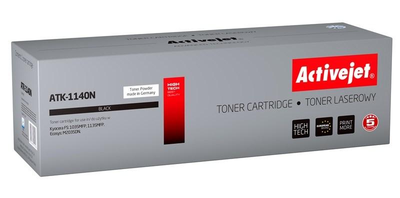 Toner til laserprinter – Activejet ATK-1140N, sort, kompatibel med Kyocera TK-1140 (op til 7.200 sider) billede