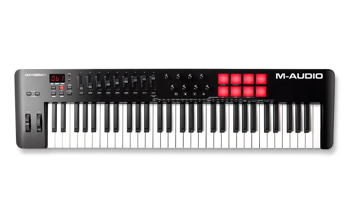 MIDI-keyboard M-AUDIO Oxygen 61 MKV - 61 tangenter, USB, sort billede
