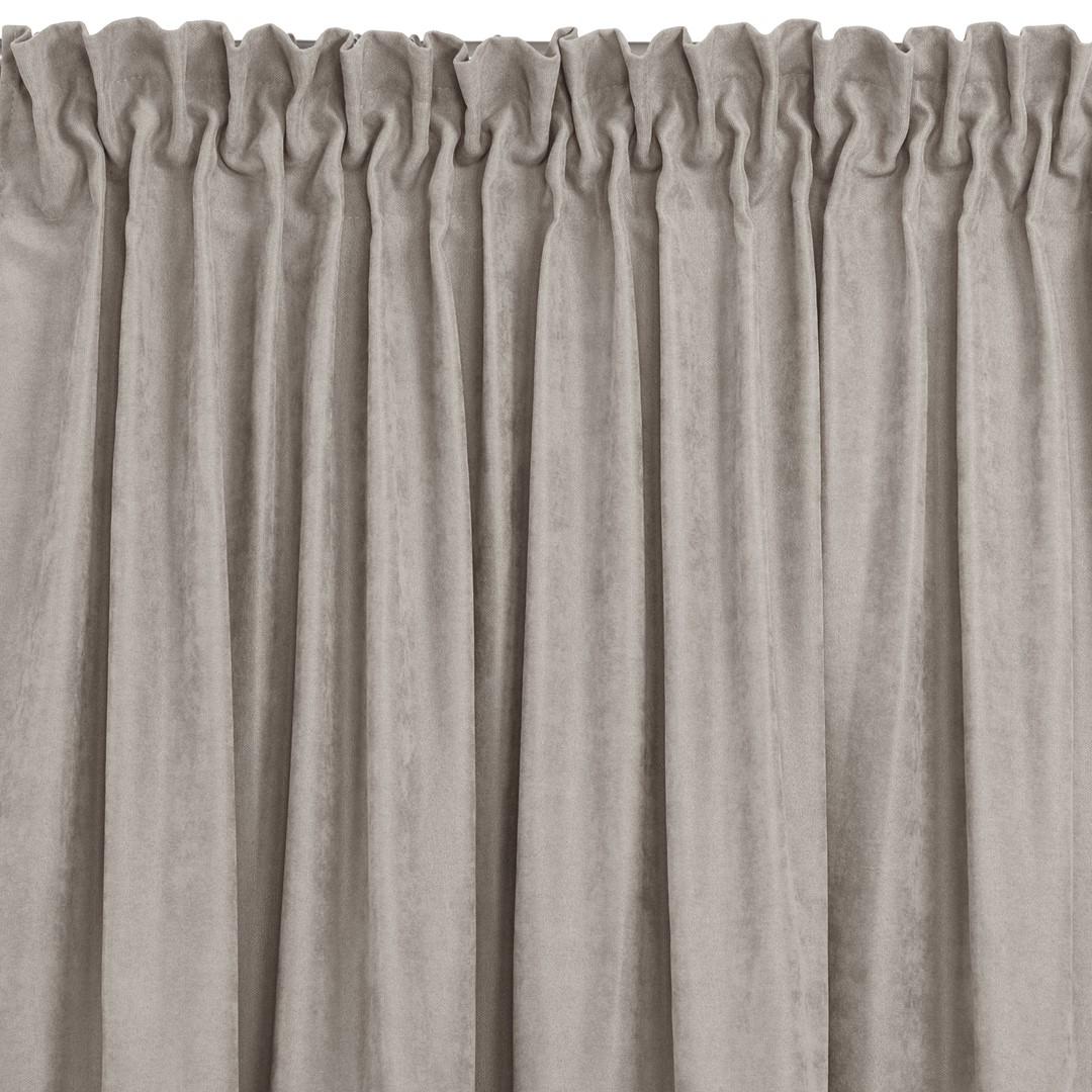 Mørklægningsgardin HOMEDE MILANA 140x245 cm - cappuccino, klassisk, chenille billede