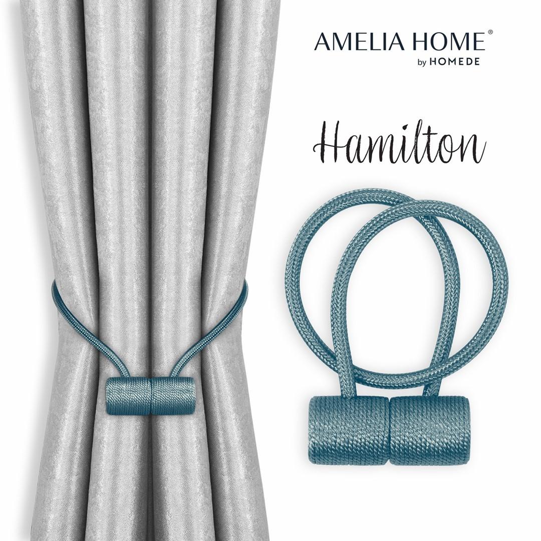 Gardinholdere med magnet - Amelia Home Hamilton, marineblå (2 stk) billede