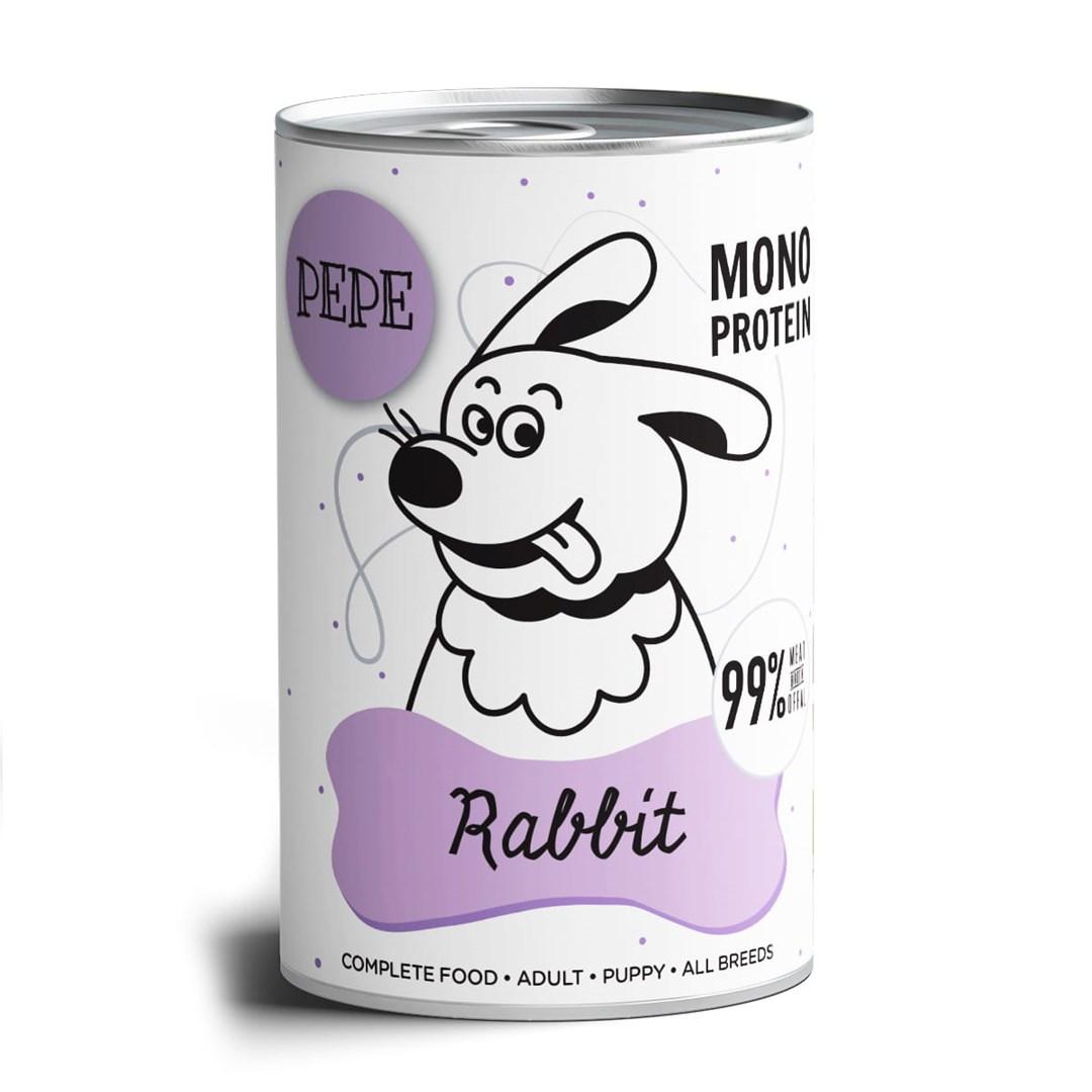 Hundefoder vådfoder PAKA ZWIERZAKA Pepe Kanin – 400 g billede
