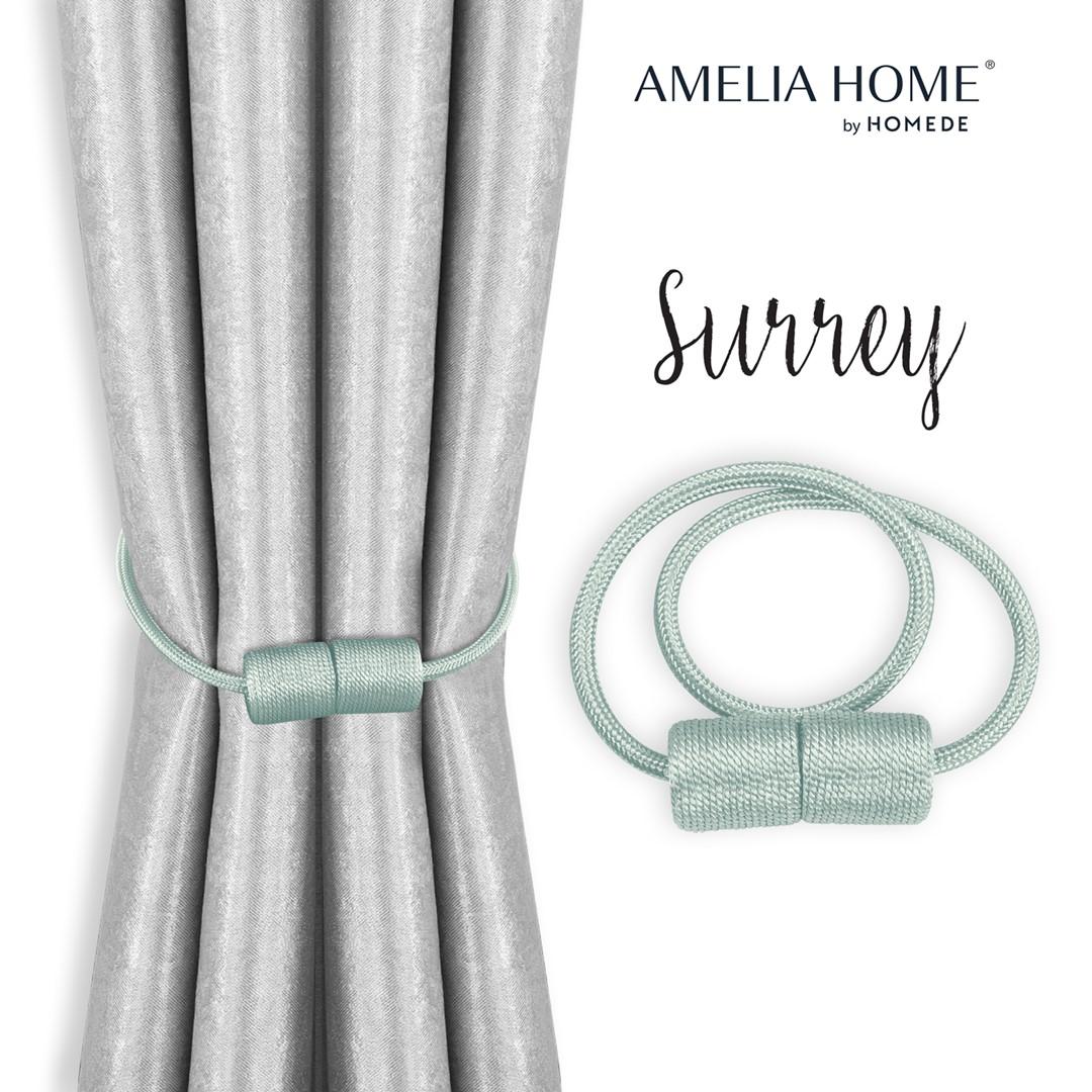 Gardinomslutning med magnet - Amelia Home Surrey, himmelblå (2 stk.) billede