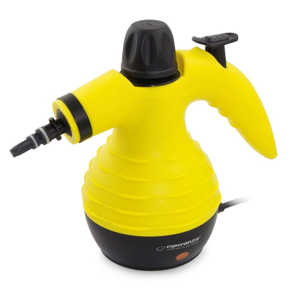 Damprenser håndholdt - Esperanza EHS001, 0,35 l, 900 W (gul/sort)