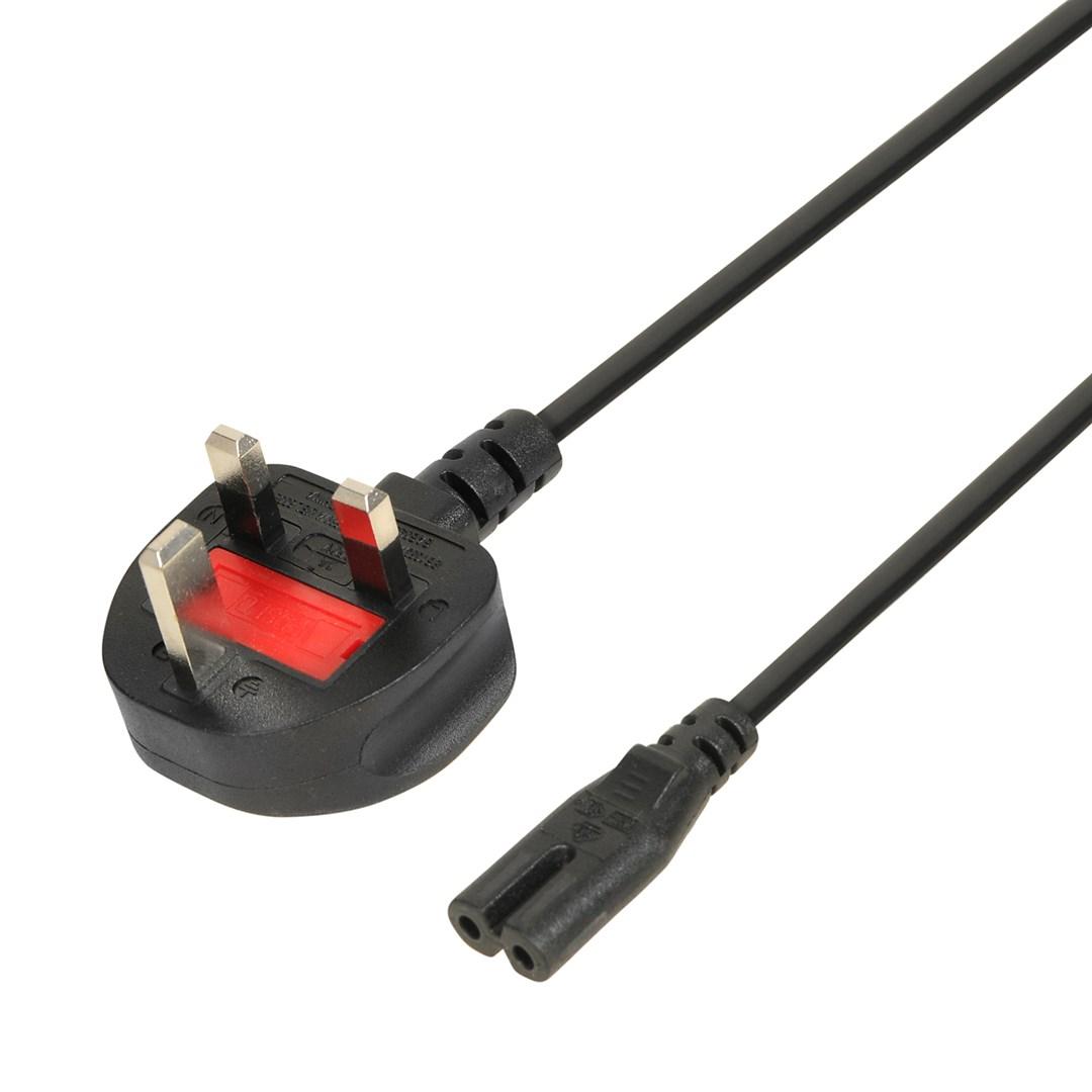 Strømkabel UK til IEC C7 1,8 m – iBox billede