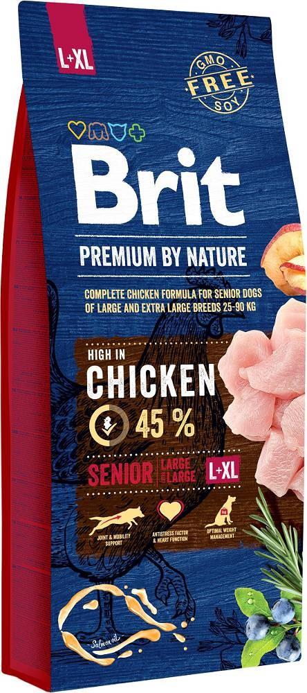 Hundefoder tørfoder Brit Premium by Nature Senior Large/XL Chicken 15 kg billede