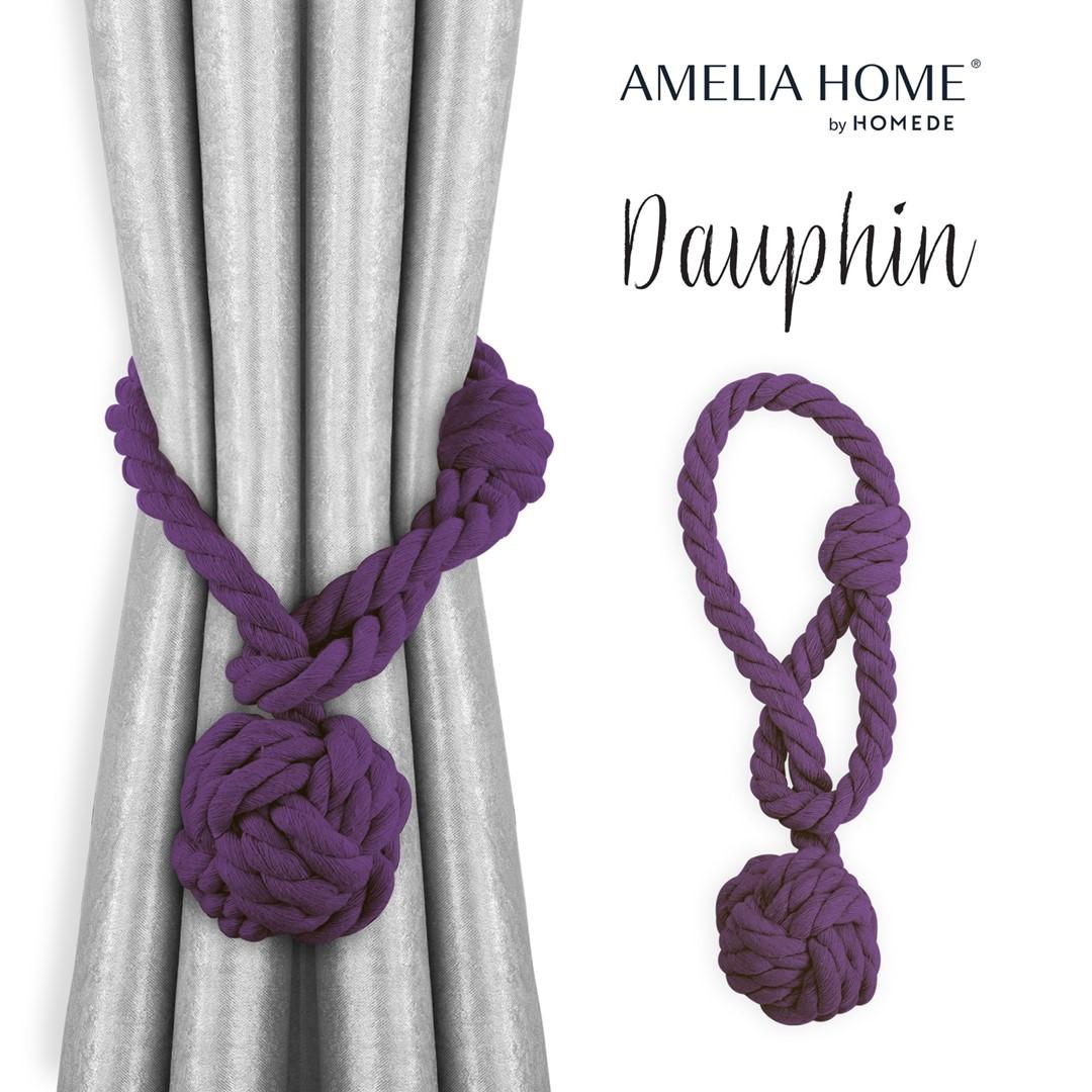 Gardinstopper Amelia Home Dauphin - violet (sæt af 2) billede