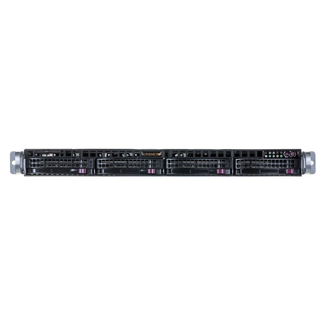 Rack kabinet - Supermicro SuperChassis 813MFTQC-350CB2, 1U, sort, 350 W billede