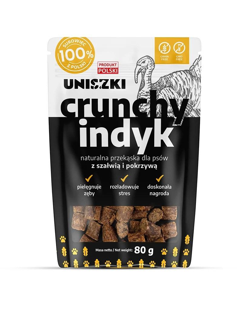 Hundegodbidder UNISZKI – Sprød kalkun med salvie og brændenælde, 80 g billede