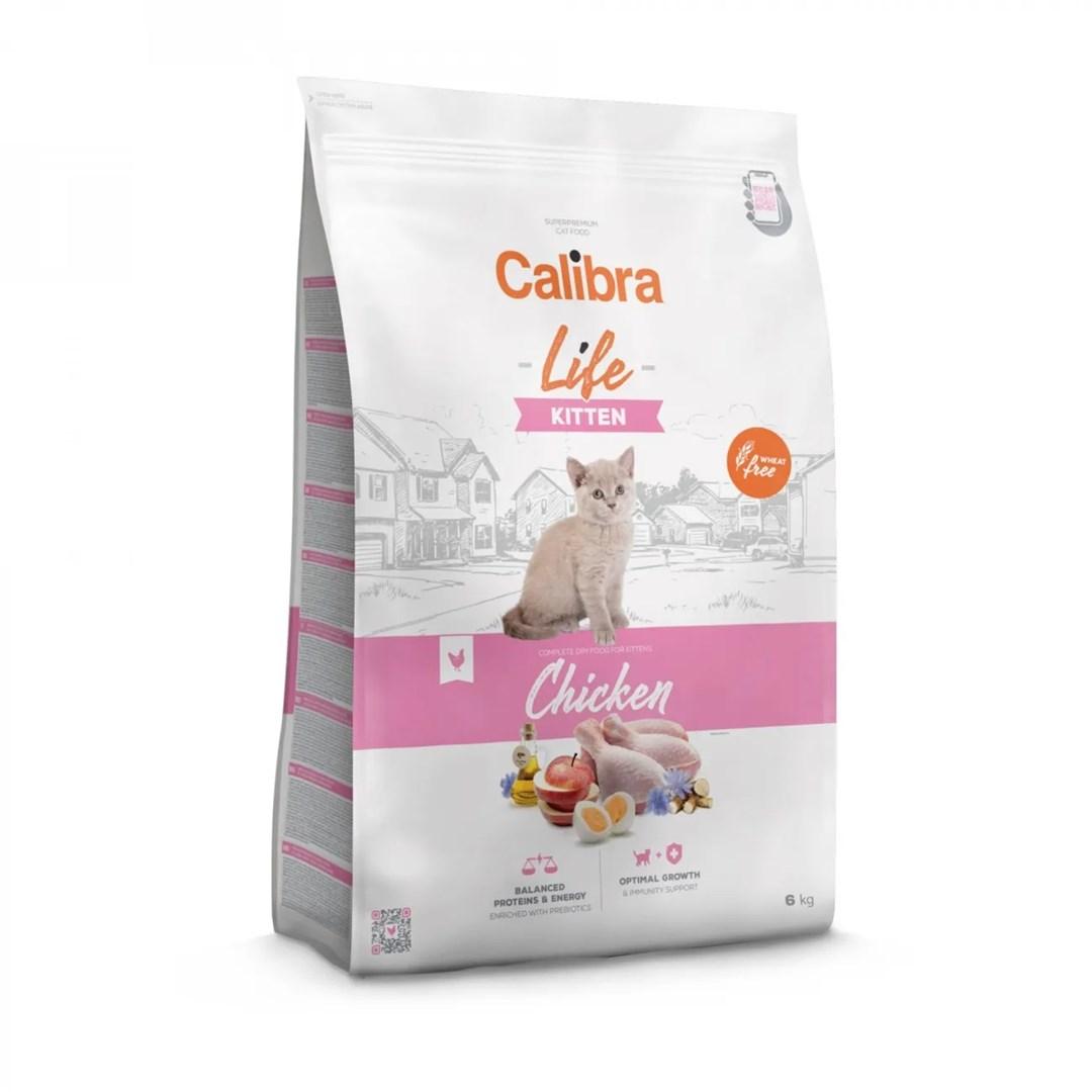 Kattemad tørfoder – Calibra Life Kitten Chicken 6 kg billede