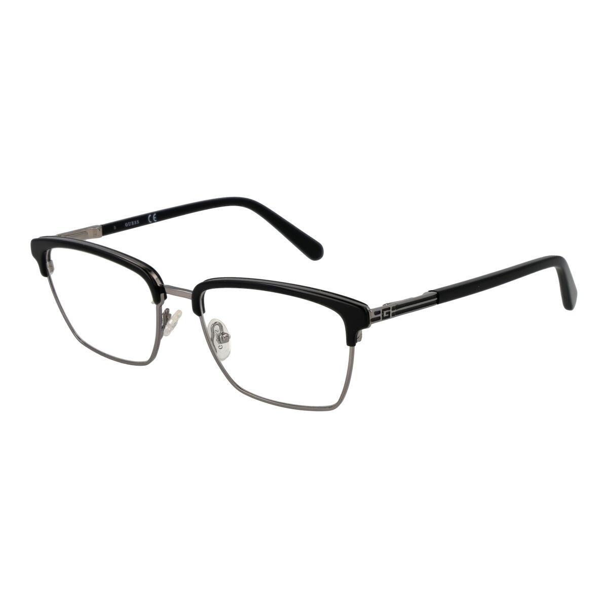 Guess GU50062 54001 brillestel til mænd - klassisk sort/metal billede