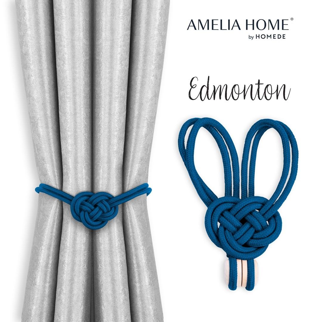 Gardinsamlere med magnet - Amelia Home Edmonton, indigo (sæt af 2) billede