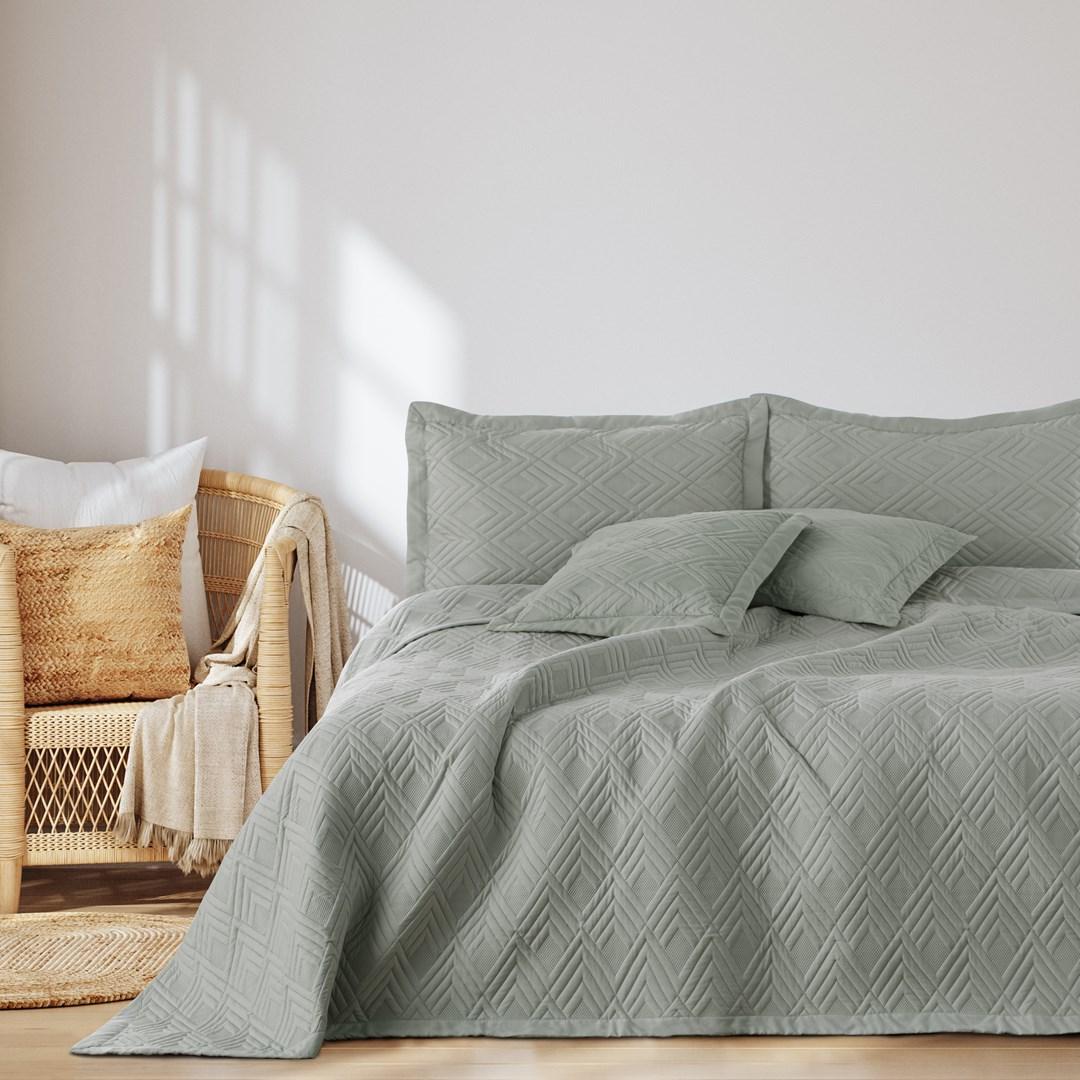 Sengetæppe - AmeliaHome OPHELIA, grå mikrofiber 170×270 billede