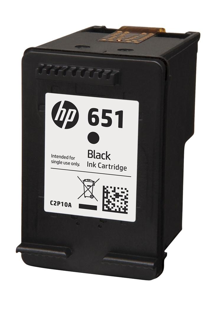 Blækpatron HP 651 sort - original billede