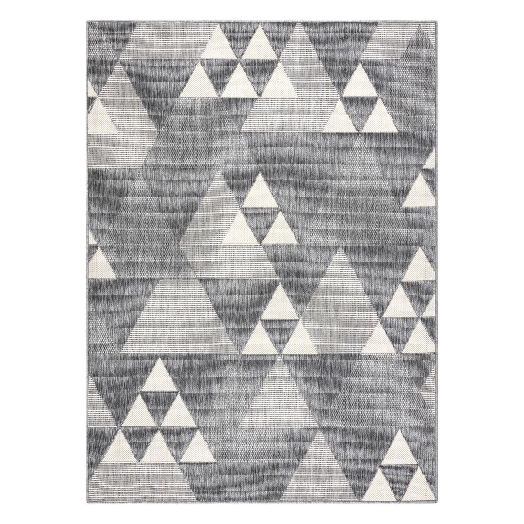 Gulvtæppe grå 160x230 - Hakano Wink Triangle billede