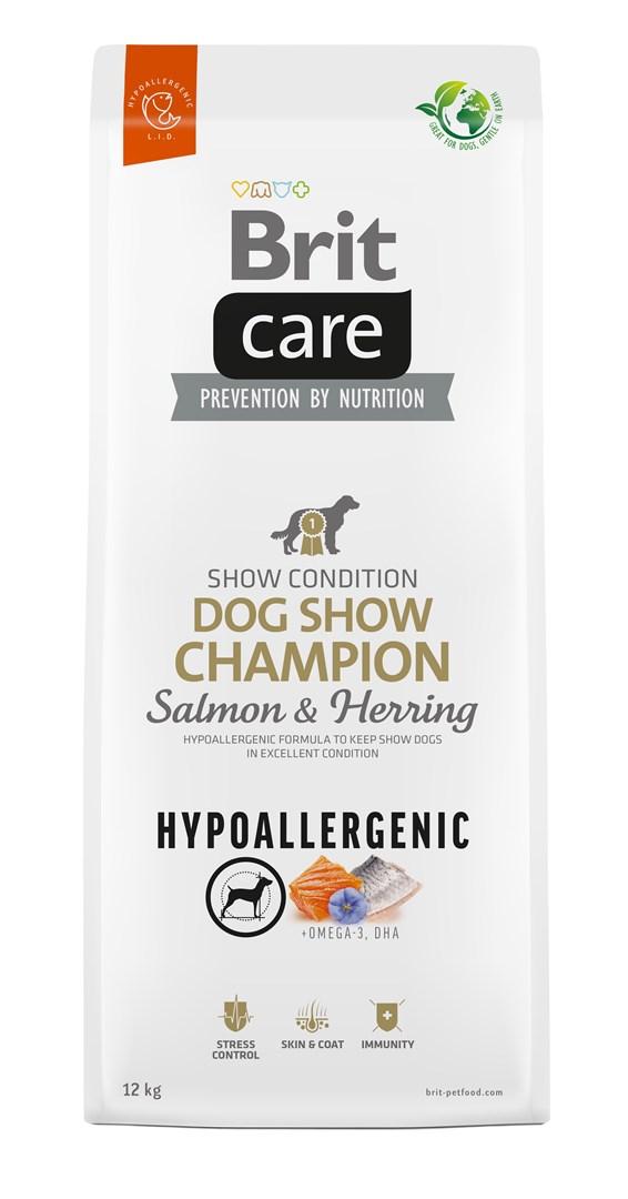 Hundefoder Brit Care Hypoallergenic Adult Dog Show Champion laks & sild – tørfoder 12 kg billede