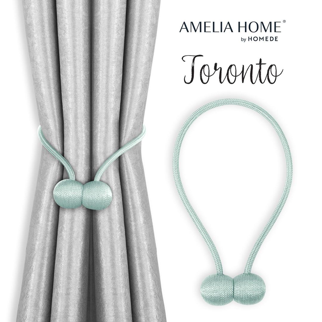 Gardinsamlere med magnet - Amelia Home Toronto, himmelblå (sæt af 2) billede