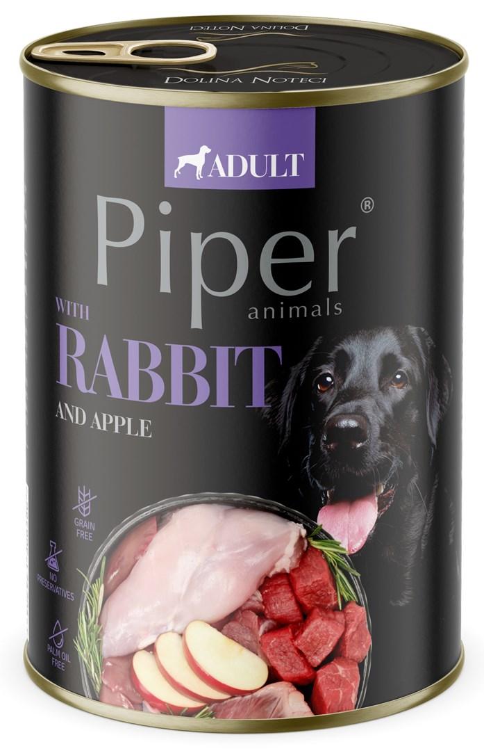 Vådfoder til hund – Dolina Noteci Piper med kanin og æble, 800 g billede
