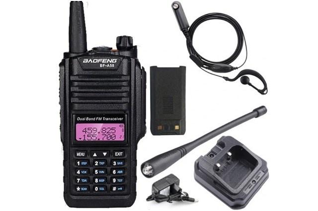 Walkie-talkie BAOFENG BF-A58 - sort, 5 W dualband billede