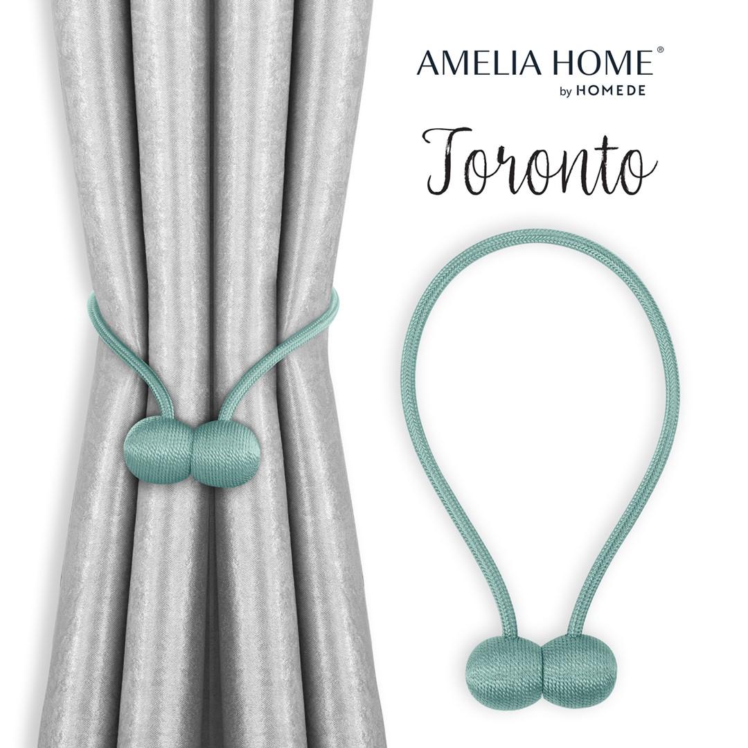 Gardinholder med magnet - Amelia Home Toronto, turkis (sæt af 2) billede