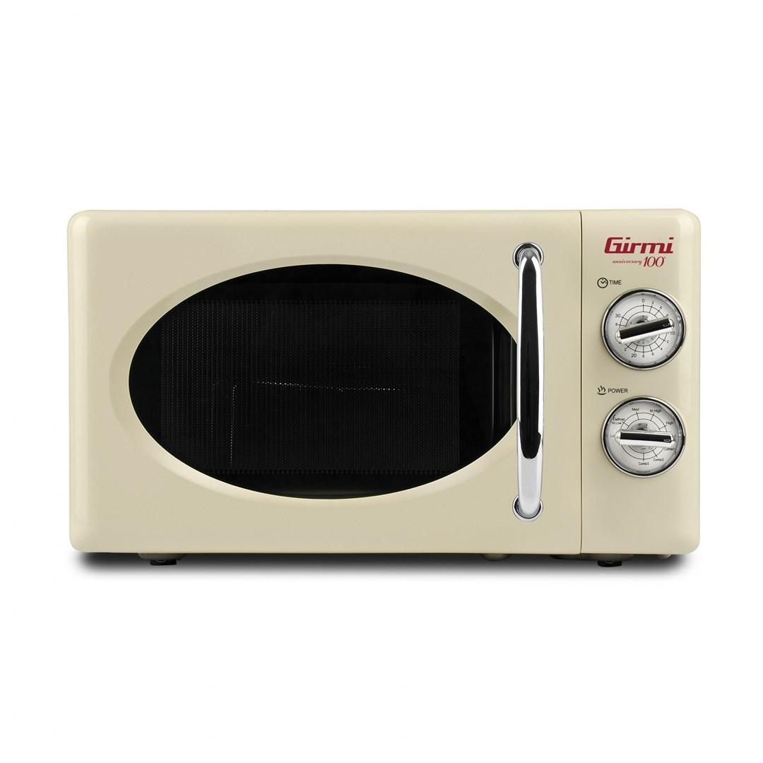 Mikrobølgeovn med grill 20 l - Girmi FM21, beige, 700 W billede