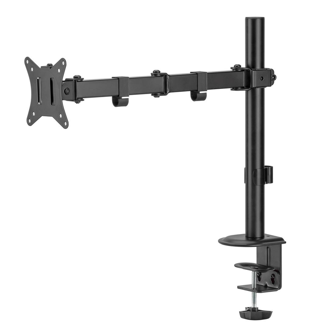 Skærmholder til bord – Maclean MC-753N, 17–32" VESA 75/100, 9 kg, enkelt arm billede