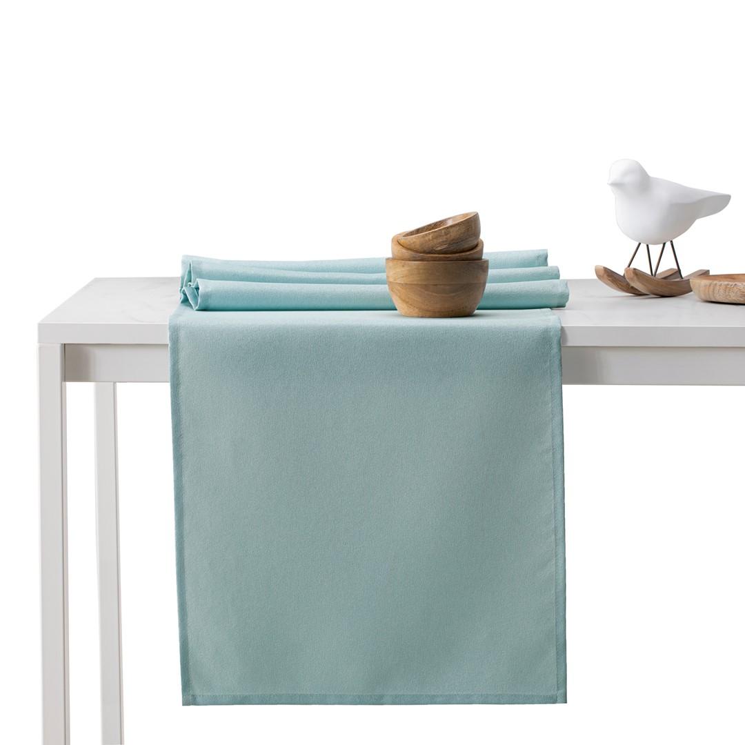 Dug mintgrøn 115×180 + bordløber 30×180 - AmeliaHome Empire billede