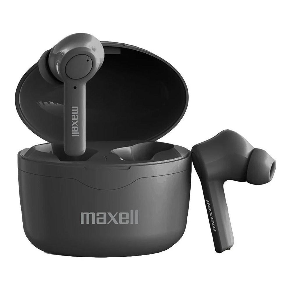 Trådløse in-ear høretelefoner Maxell Bass 13 Sync Up med opladeetui - sort billede