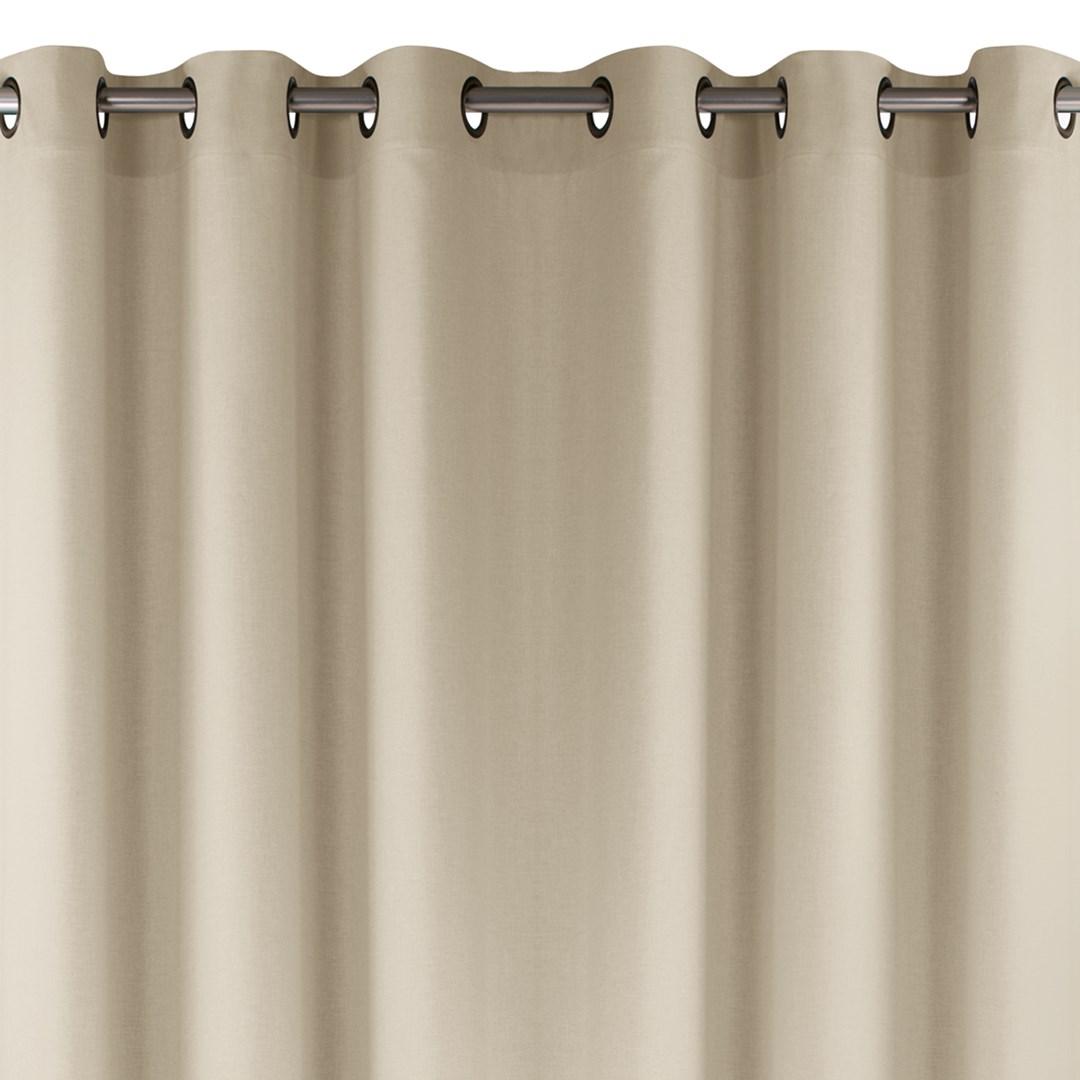 Mørklægningsgardin med øskner HOMEDE CARMENA - creme, 450×225 cm billede