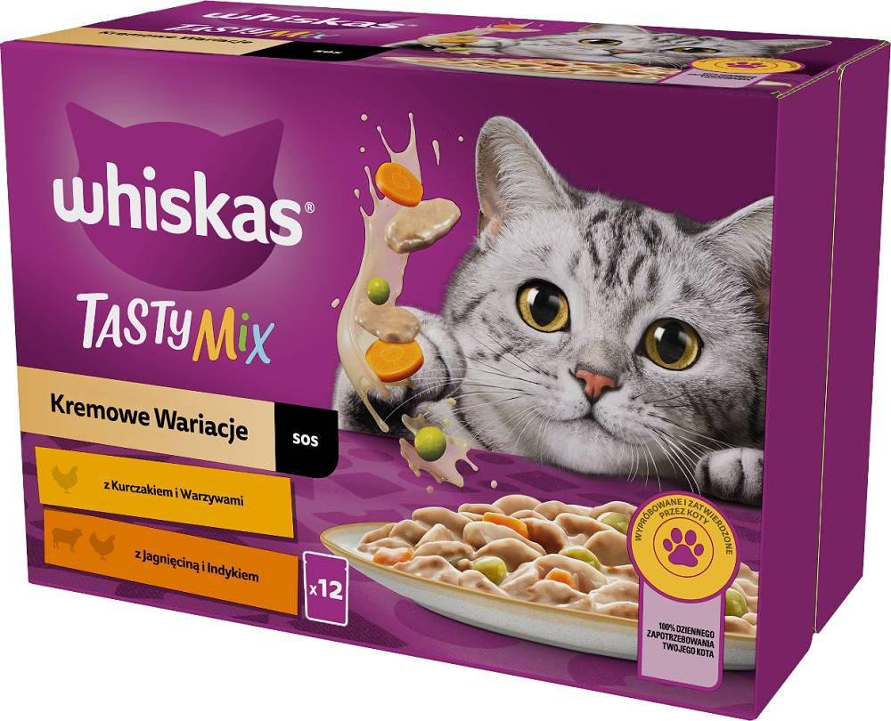 Vådfoder til kat – Whiskas Tasty Mix, 12×85 g billede