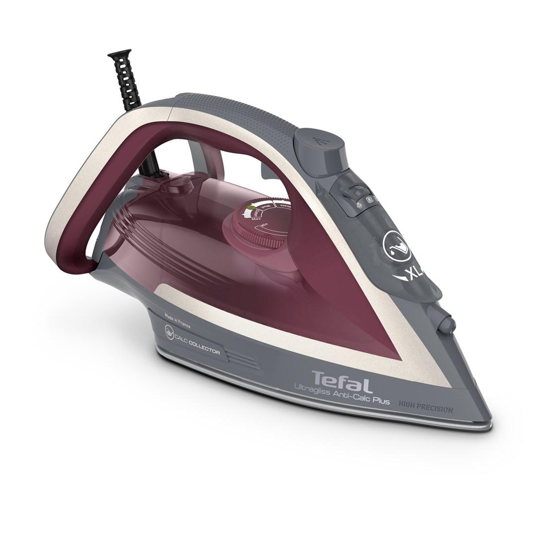 Strygejern Tefal Ultragliss Anti-Calc Plus FV6840 - 2.800 W, lilla/sølv