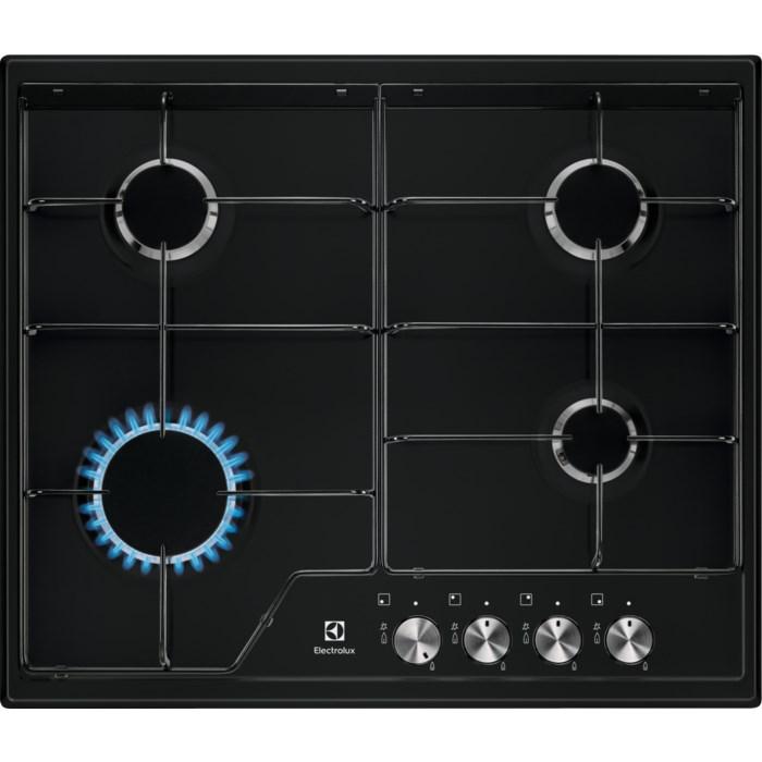 Gaskogeplade Electrolux EGS6424K – 60 cm, sort, 4 zoner billede