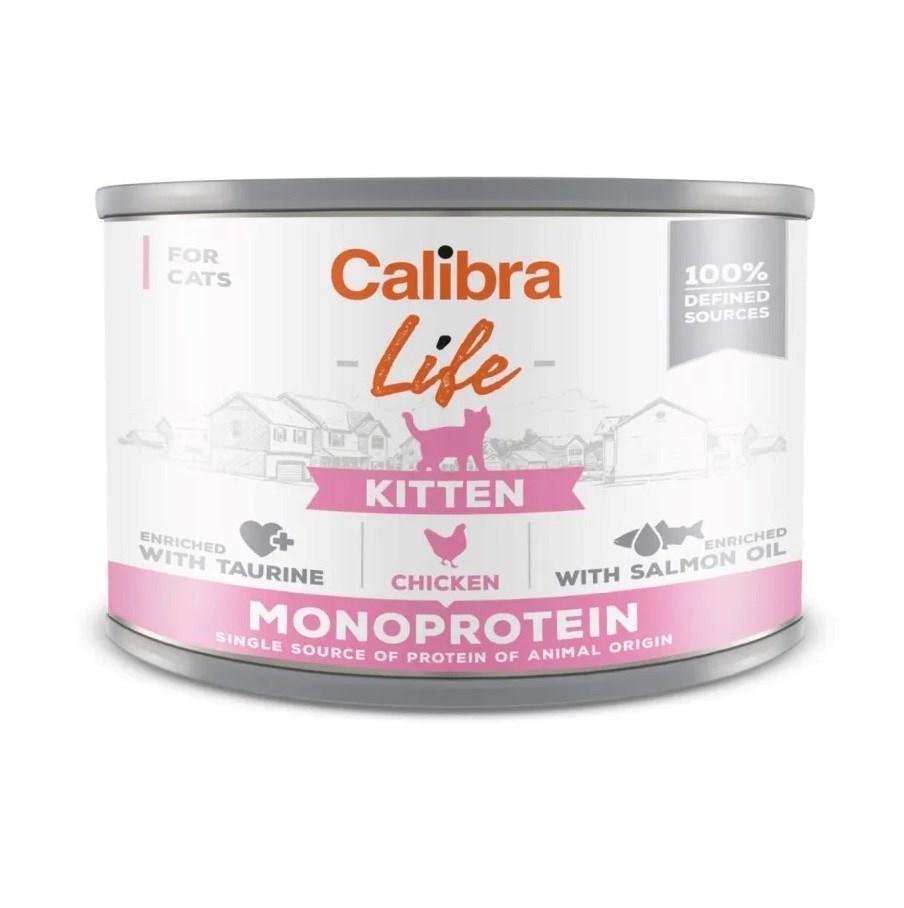 Vådfoder til kattekillinger – Calibra Life Kitten Kylling 200 g billede