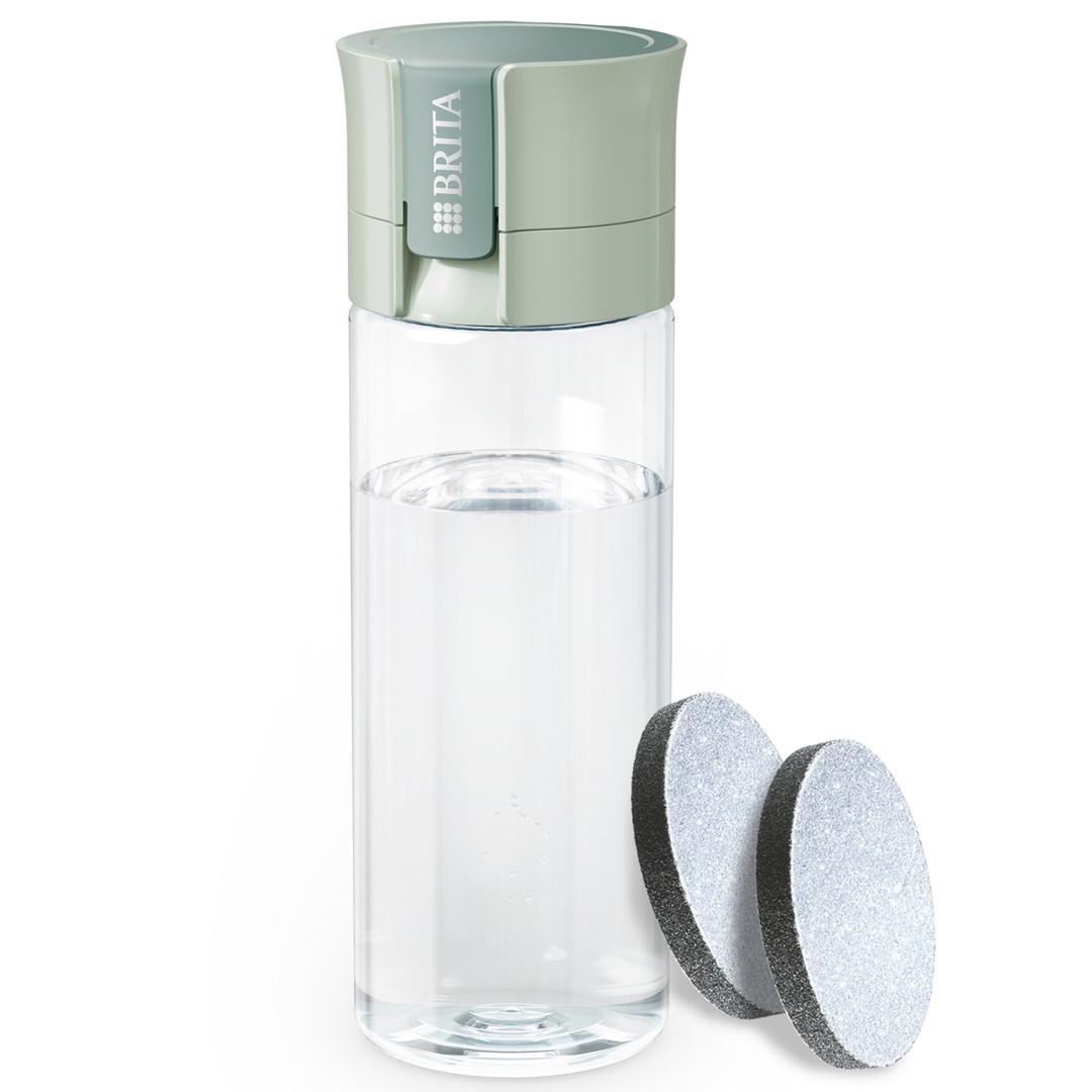 Vandflaske med filter - BRITA Vital, grøn, 600 ml, 2 skiver billede