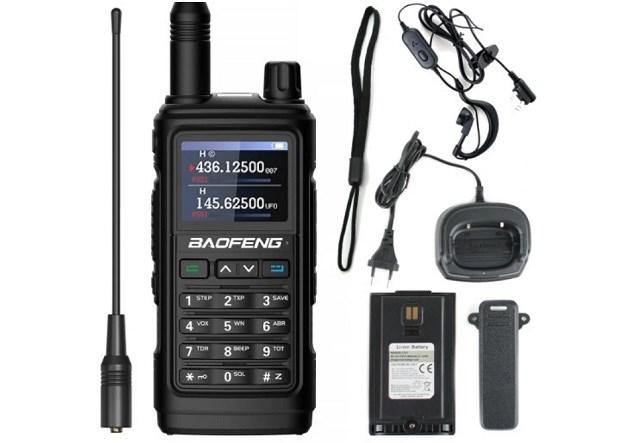 Walkie-talkie BAOFENG UV-17E - sort, 5 W, 10 km billede