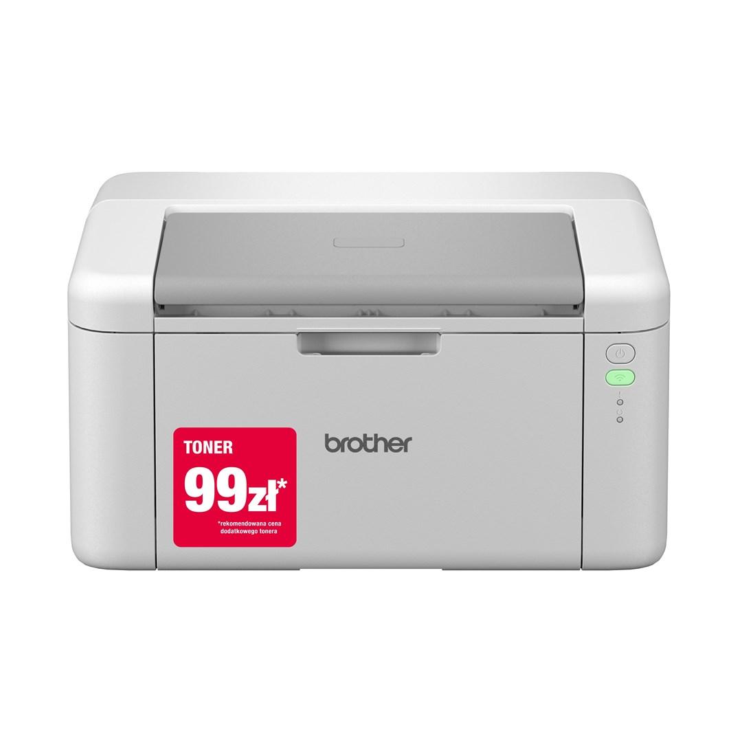 Laserprinter Brother HL-1230W - kompakt sort/hvid med Wi‑Fi billede