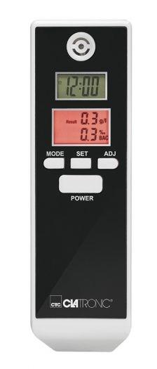 Alkometer Clatronic AT 3605, 0,2-0,5 % - sort/hvid billede