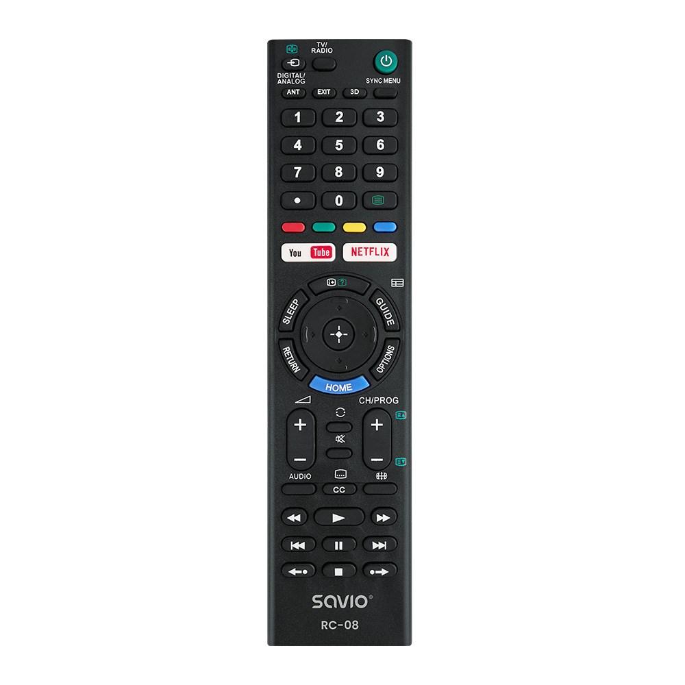 Fjernbetjening til TV - Savio RC-08 (Sony-kompatibel) billede