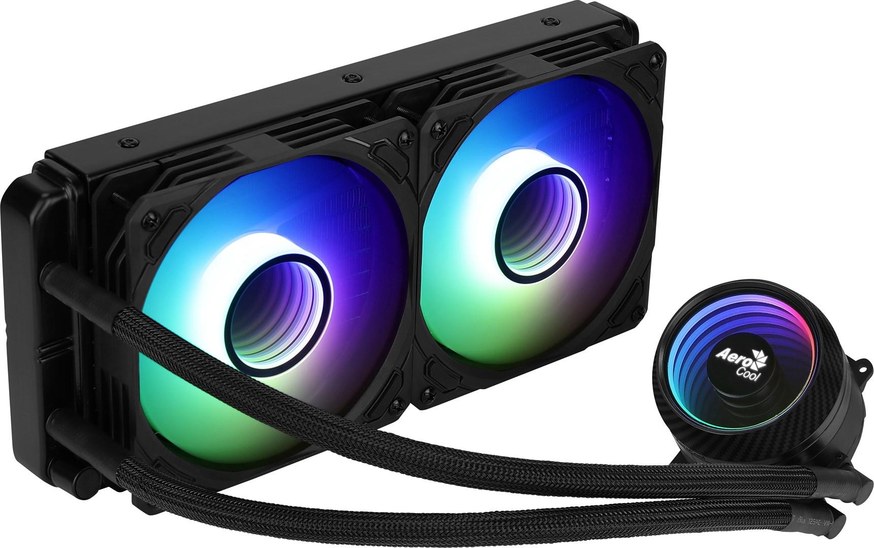 Vandkøling til CPU Aerocool Mirage L240 - 240 mm, ARGB
