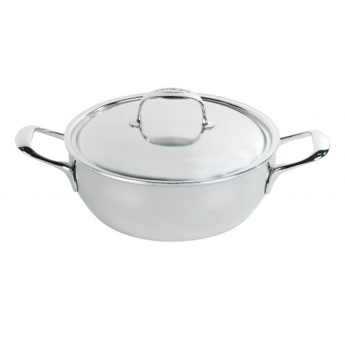 Gryde/pande til dybstegning 28 cm – DEMEYERE Atlantis 7 med låg