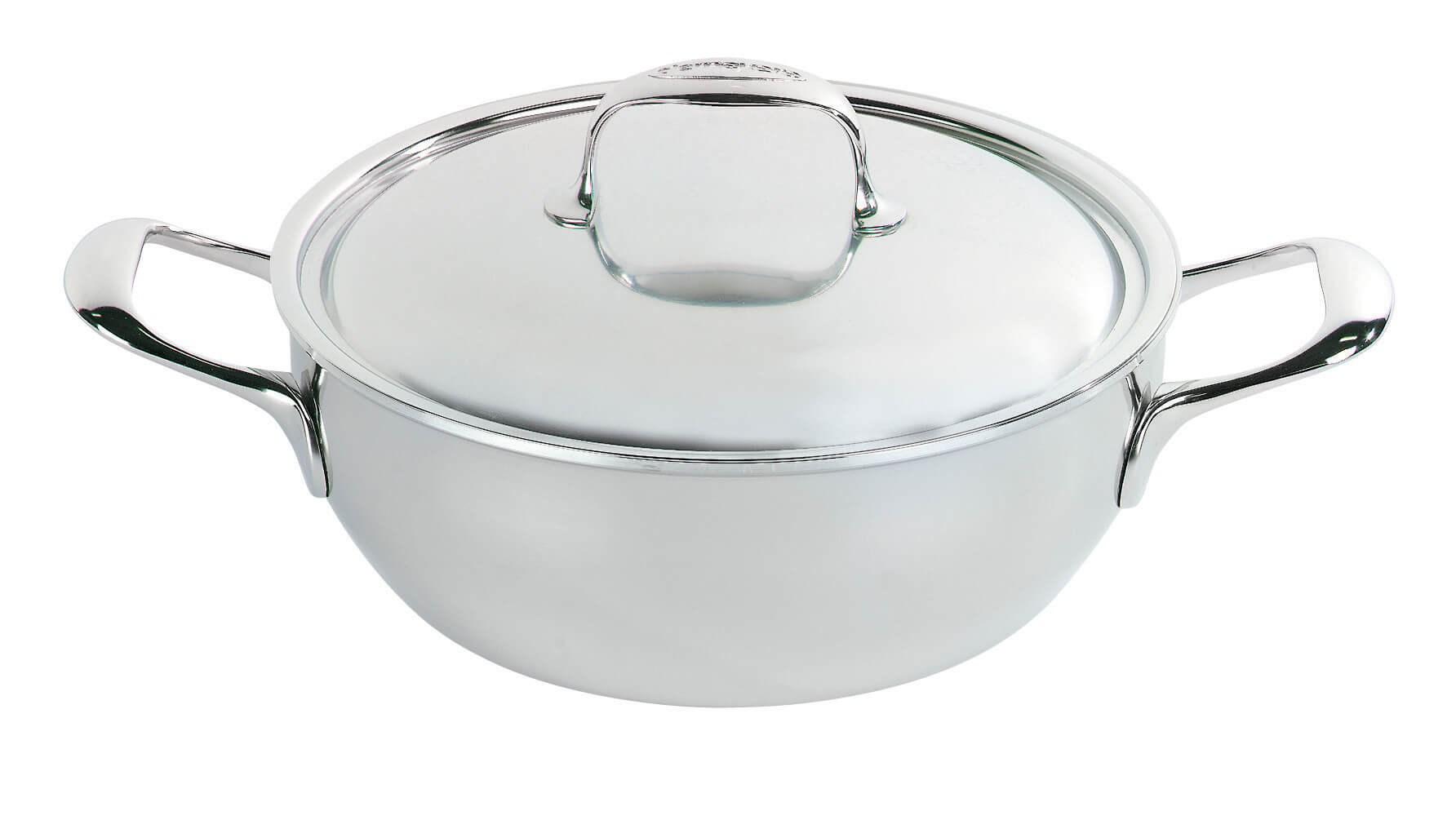Gryde/pande til dybstegning 28 cm – DEMEYERE Atlantis 7 med låg