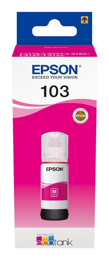 Blækflaske til printer – Epson 103, magenta, 70 ml billede