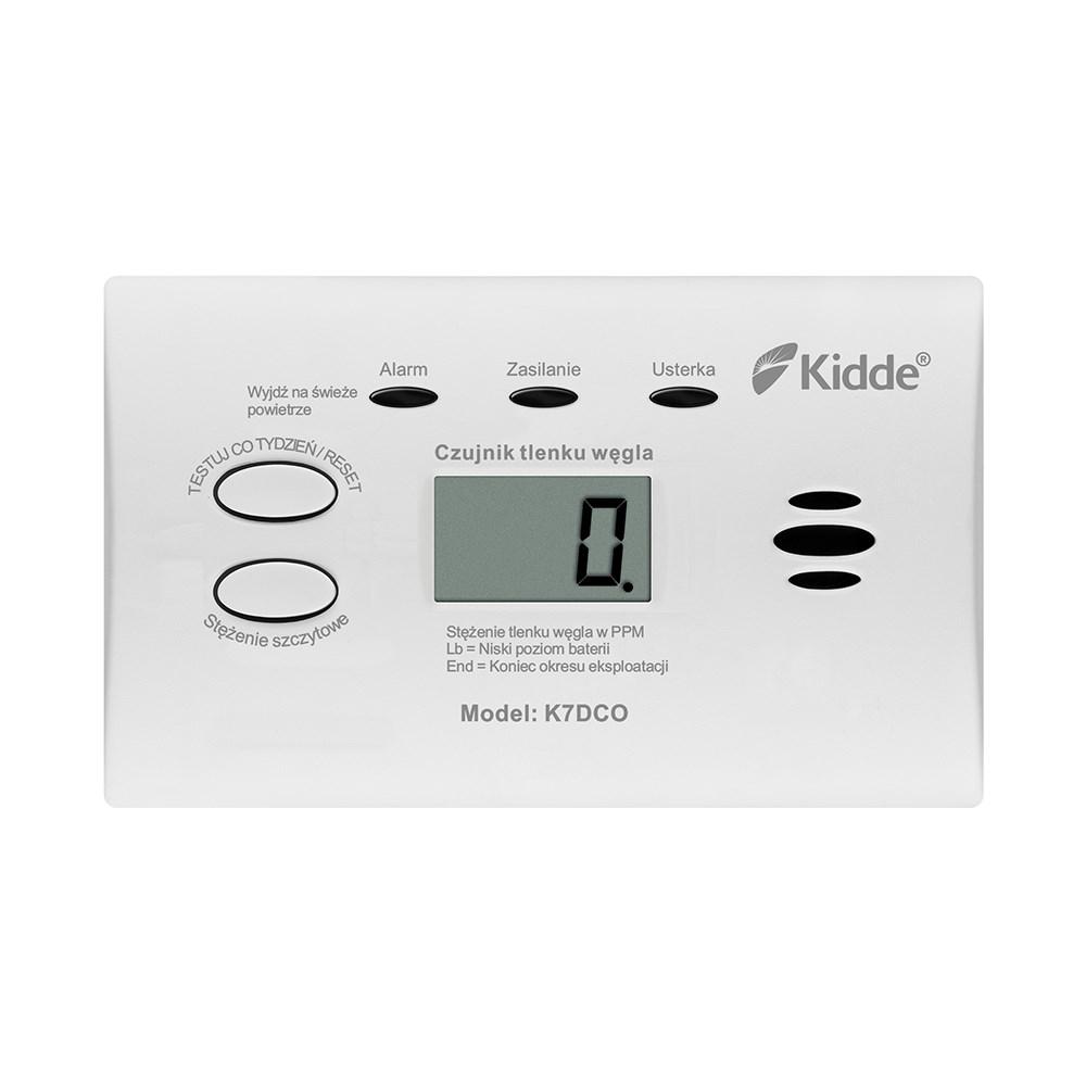 Kuliltealarm Kidde K7DCO med display – hvid