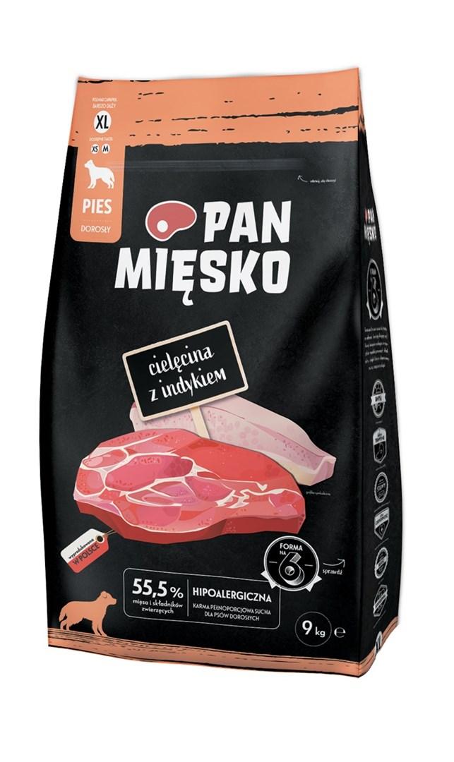 Hundefoder tør PAN MIĘSKO kalv med kalkun XL - 9 kg billede