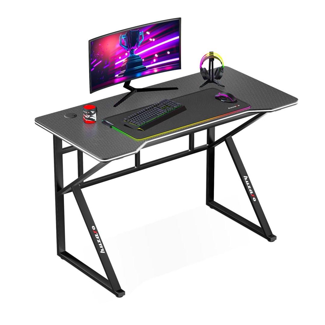 Gaming bord – Huzaro Hero 1.6, sort 120×60 cm billede
