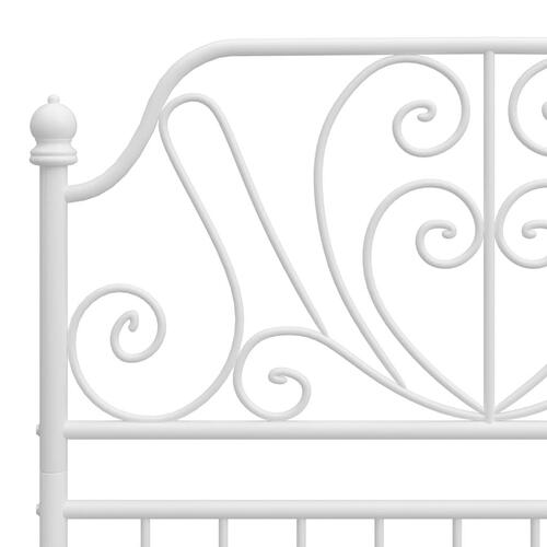 Sengestel 100x200 cm metal hvid