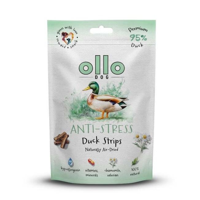 Hundegodbidder OLLO Air-Dried Anti-Stress andestrimler 80 g billede